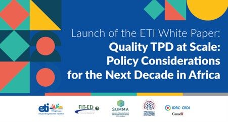 Quality Teacher Professional Development at Scale: Policy Considerations for the Next Decade in Africa