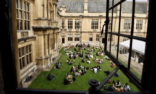 Photo of people gathering at an UKFIET Conference