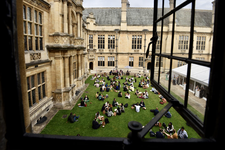 Photo of people gathering at an UKFIET Conference