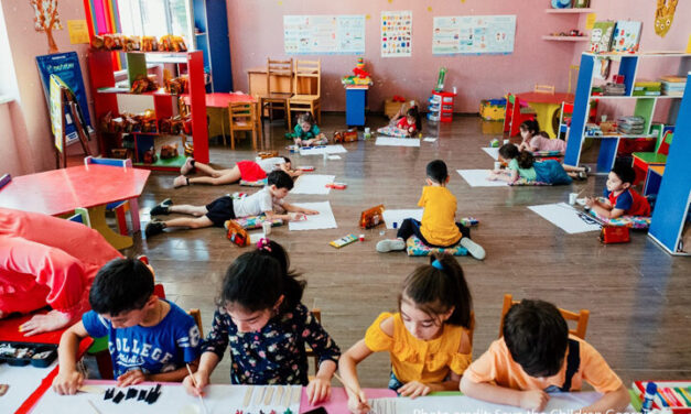 Classroom with pre-primary children where the programme was scaled, Georgia.