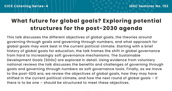 What future for global goals? Exploring potential structures for the post-2030 agenda