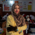 Sehar Ali teaches math at the afternoon school programme for girls. Government Girls Primary School Nishtar Colony, Lahore, Pakistan.
