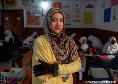 Sehar Ali teaches math at the afternoon school programme for girls. Government Girls Primary School Nishtar Colony, Lahore, Pakistan.
