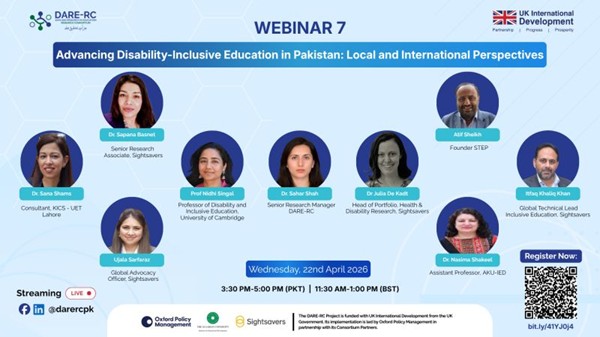Advancing disability-inclusive education in Pakistan: Local and international perspectives