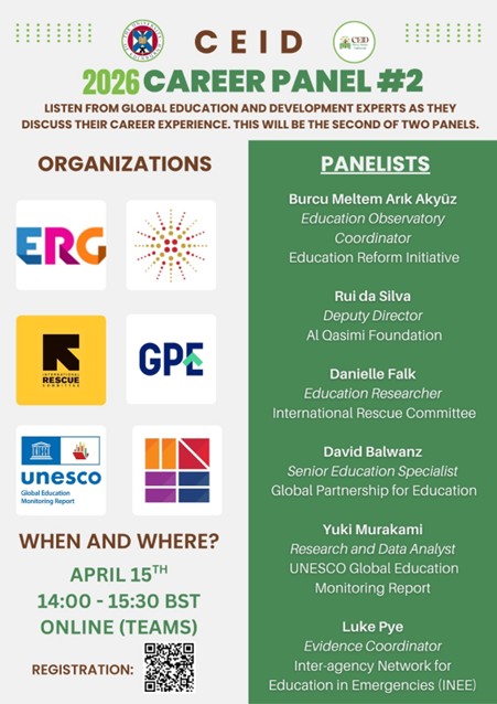 Education and Career Development: Panel #2