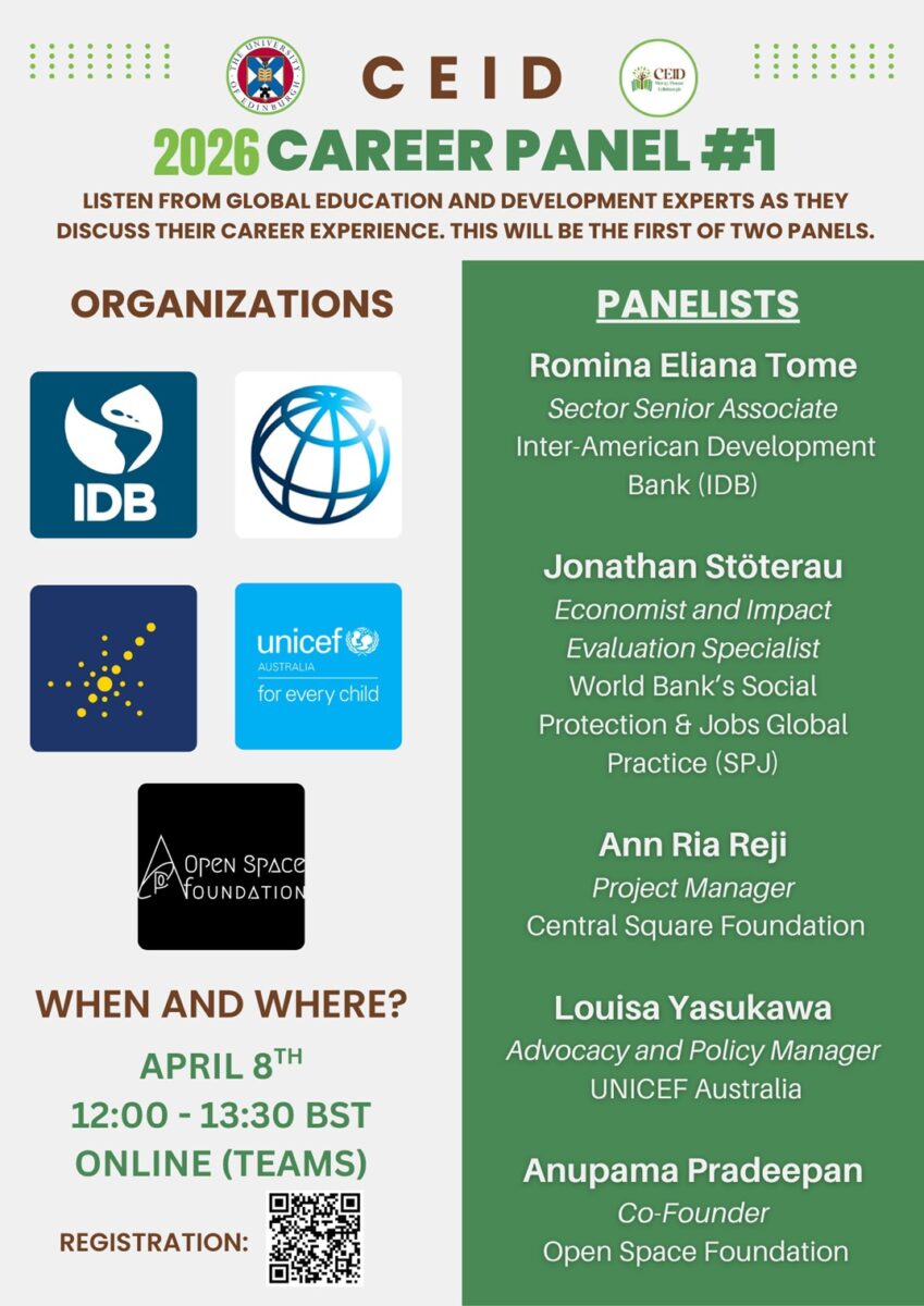 Education and Career Development: Panel #1