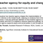 Teacher agency for equity and change