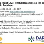 Teaching at the Right Level (TaRL): Researching the process of scaling in Sindh Province