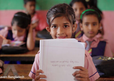 Ten-year-old Jharna has speech and hearing impairments. Thanks to Sightsavers’ Inclusive Futures project in Bangladesh, she is now receiving support at school.