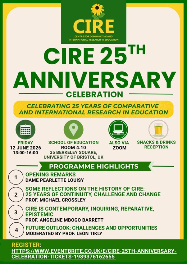 Poster promoting the CIRE 25th anniversary celebration event on 12 June 2026