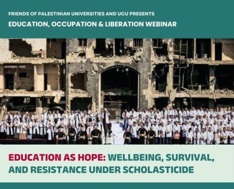 Education as Hope: Wellbeing, Survival, and Resistance under Scholasticide