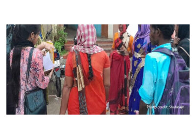 Researcher Interaction with participants in the field