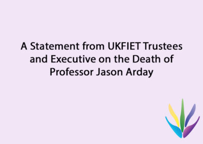 A statement from UKFIET Trustees and Executive Committee on the death of Professor Jason Arday